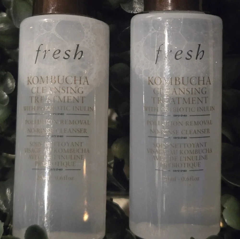 Fresh Kombucha Cleansing Treatment No-Rinse Cleanser Travel Size 1fl oz or 30 ml